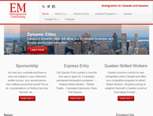 Tablet Screenshot of emimmigration.com